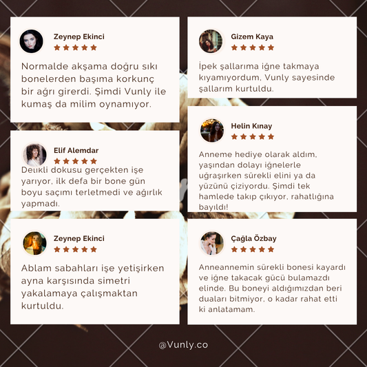 Vunly İğnesiz Kaymaz Bone